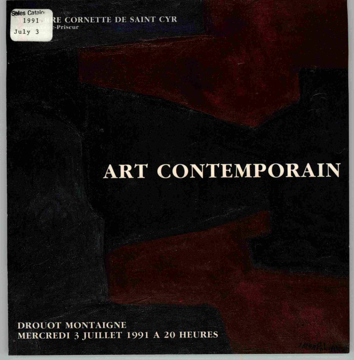 Cornette de Saint Cyr July 1991 Contemporary Art (Digital only)