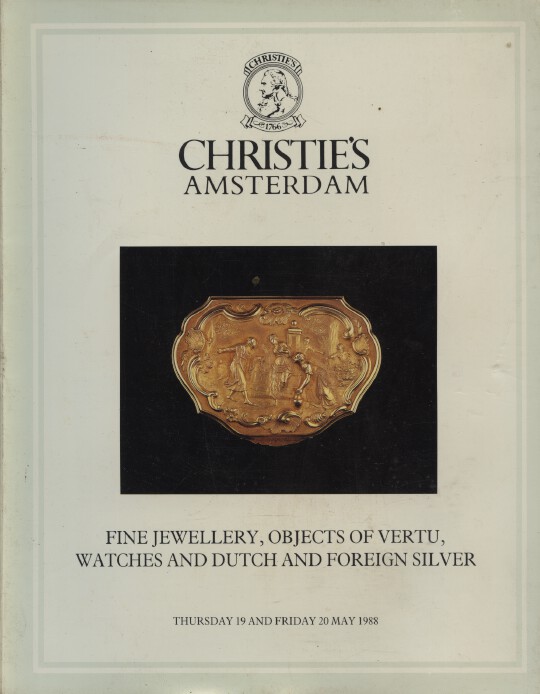 Christies May 1988 Fine Jewellery, Objects of Vertu, Dutch & Foreign Silver