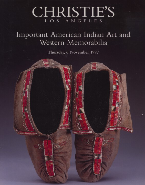 Christies November 1997 Important American Indian Art & Western Memoraibilia - Click Image to Close