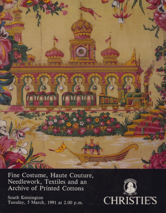 Christies March 1991 Fine Costume, Haute Couture, Needlework, Textiles & Cotton