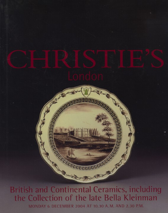 Christies 2004 British & Continental Ceramics, inc Kleinmann Collection