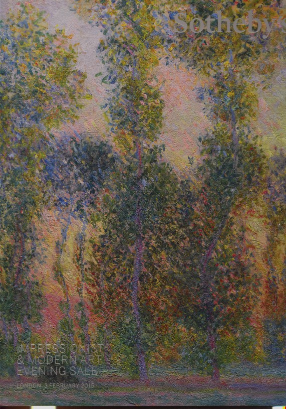 Sothebys February 2015 Impressionist & Modern Art Evening Sale