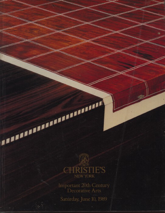 Christies June 1989 Important 20th C Decorative Arts