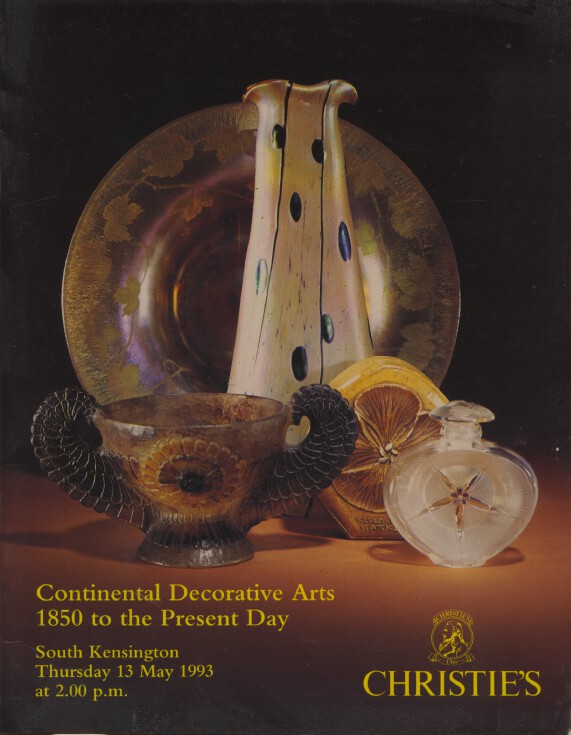 Christies May 1993 Continental Decorative Arts 1850 to Present day