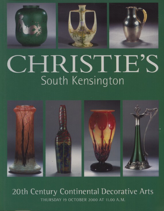 Christies October 2000 20th Century Continental Decorative Arts