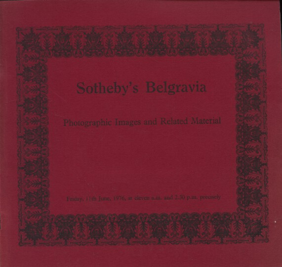 Sothebys June 1976 Photograps & Related Material (Digital only)