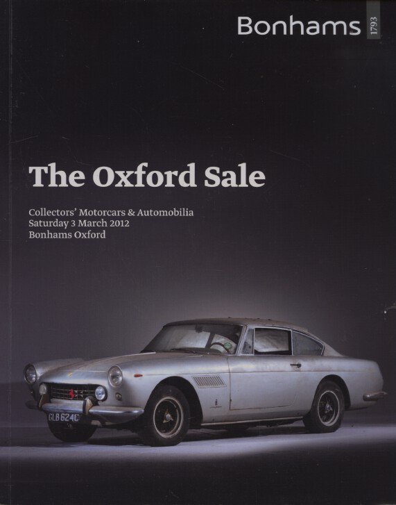 Bonhams March 2012 Collectors Motor Cars & Automobilia