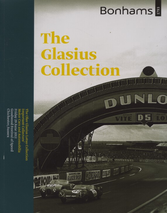 Bonhams June 2012 Glasius Lotus Collection Important Motor Cars, Automobila
