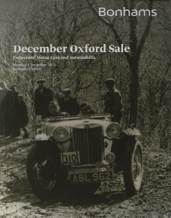 Bonhams December 2013 Collectors Motor Cars and Automobila