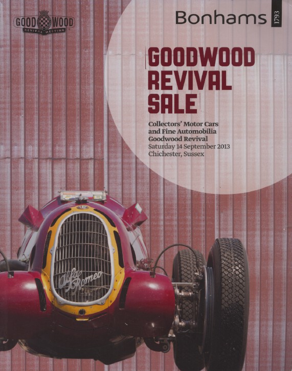 Bonhams September 2013 Collectors Motor Cars and Fine Automobila
