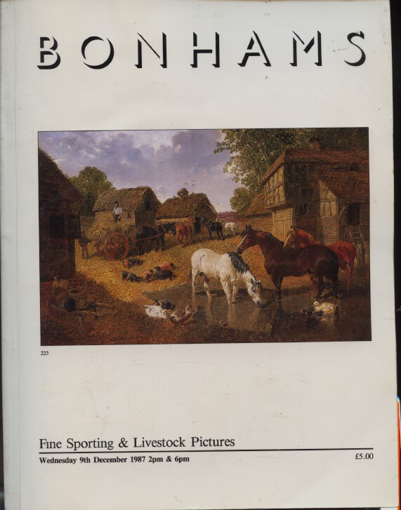 Bonhams December 1987 Fine Sporting and Livestock Pictures