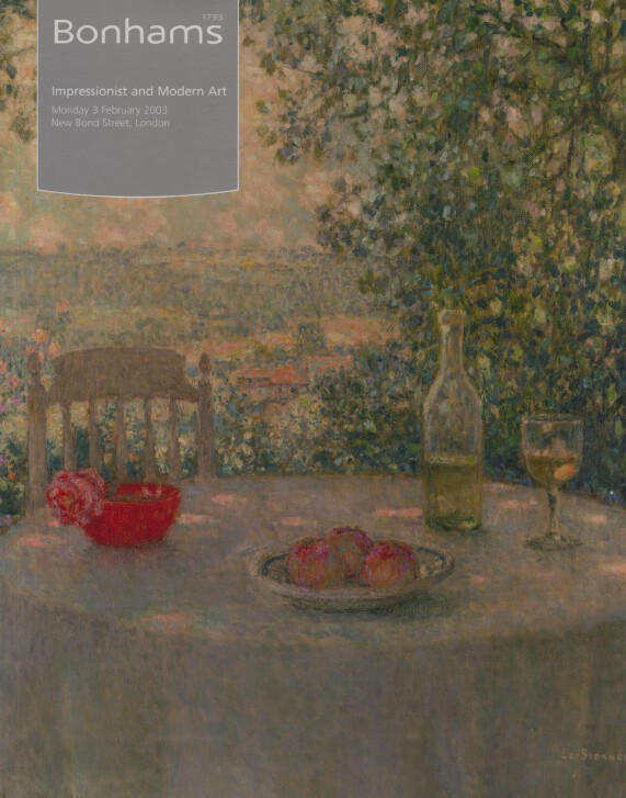 Bonhams February 2002 Impressionist & Modern Art