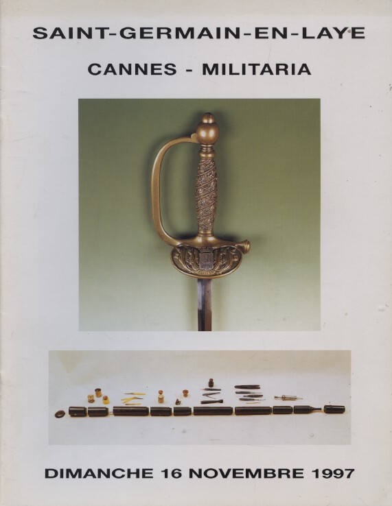 St Germain November 1997 Canes, Militaria. Arms, Souvenirs, Orders etc.