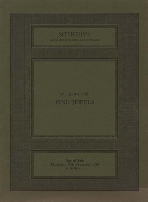 Sothebys December 1980 Fine Jewels