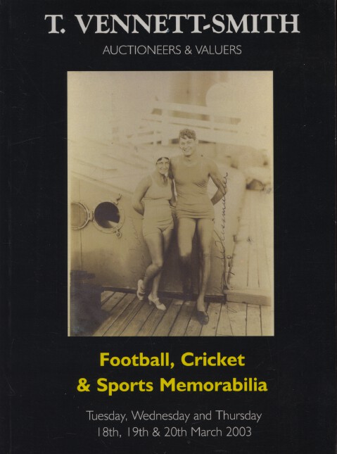 Vennett-Smith March 2003 Football, Cricket & Sports Memorabilia