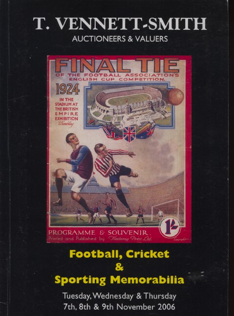 Vennett-Smith November 2006 Football, Cricket & Sporting Memorabilia