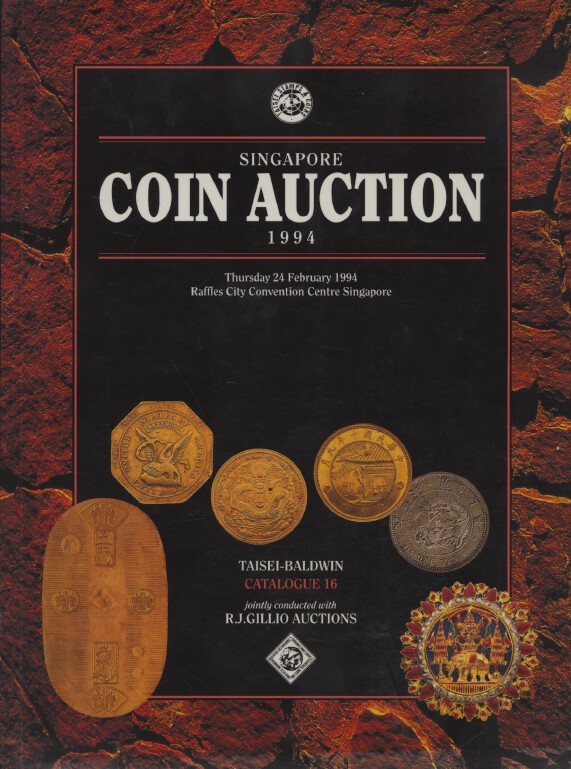 Taisei-Baldwin Feb 1994 Coins & Banknotes inc. Asian, Portuguese & Indian Coins