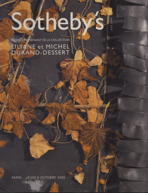 Sothebys October 2005 Durand-Dessert Collection of Paintings & Works of Art
