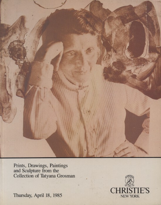 Christies April 1985 Prints, Drawings, Paintings & Sculpture Grosman Collection