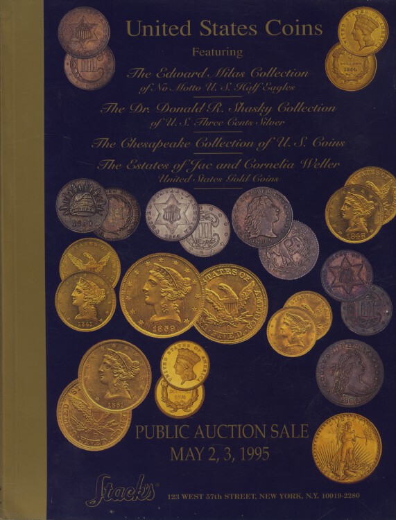 Stacks May 1995 United States Coins Collection Milas, Shasky, Chesapeake, Weller