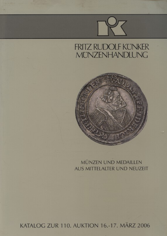 Kunker March 2006 Coins & Medals from Middle Ages to Modern Times