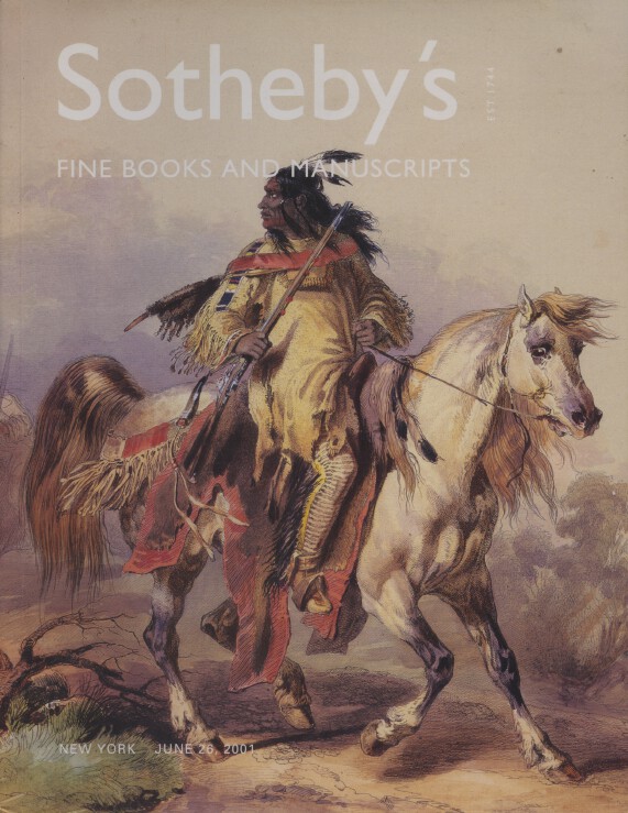 Sothebys June 2001 Fine Books and Manuscripts Including Americana