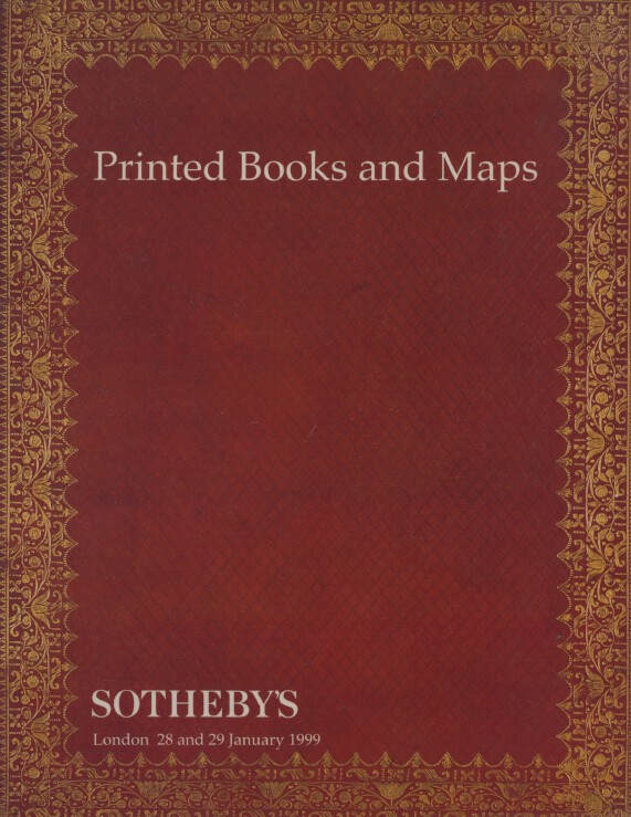 Sothebys January 1999 Printed Books and Maps