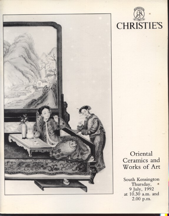 Christies July 1992 Oriental Ceramics and Works of Art