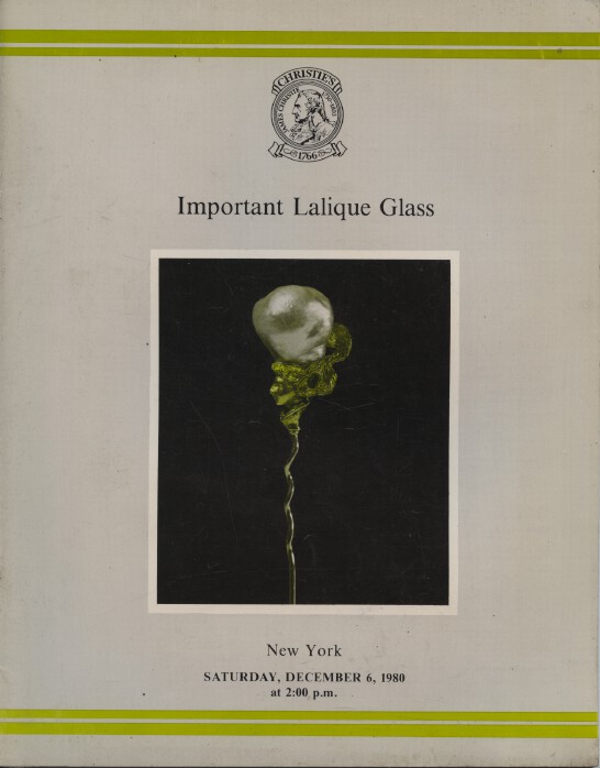 Christies December 1980 Important Lalique Glass