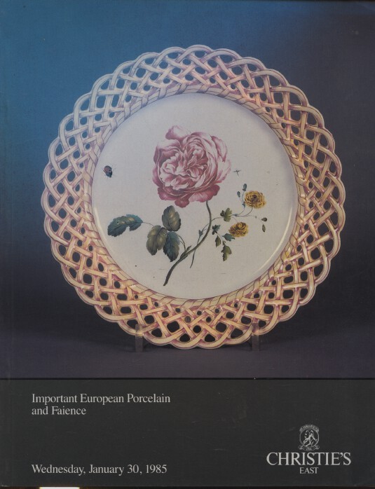 Christies January 1985 Important European Porcelain and Faience