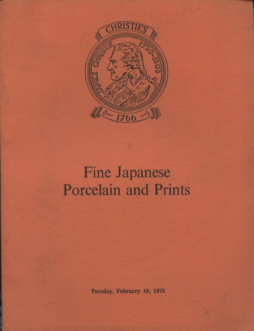 Christies February 1975 Fine Japanese Porcelain and Prints
