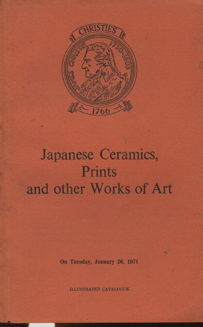 Christies January 1971 Japanese Ceramics, Prints & other Works of Art