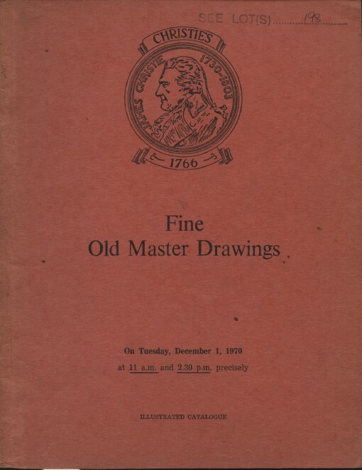 Christies December 1970 Fine Old Master Drawings