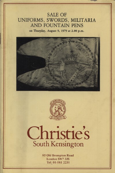 Christies August 1979 Uniforms, Swords, Militaria & Fountain Pens