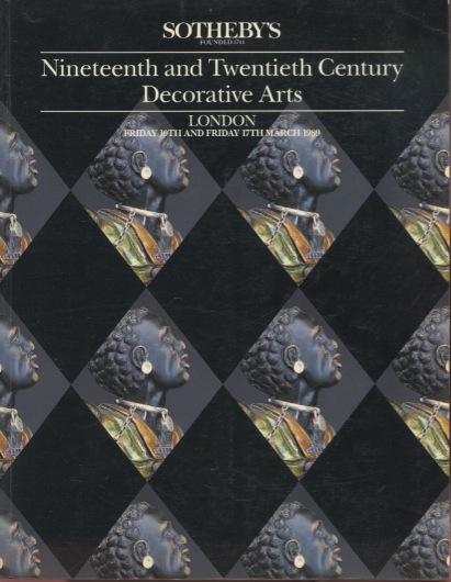 Sothebys 1989 Nineteenth & Twentieth Century Decorative Arts
