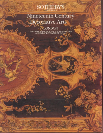 Sothebys 1986 Nineteenth Century Decorative Arts