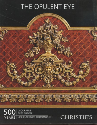 Christies September 2011 500 Years Decorative Arts Europe - Click Image to Close