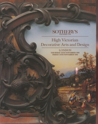 Sothebys 1992 High Victorian Decorative Arts and Design - Click Image to Close