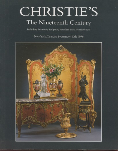 Christies 1996 The 19th Century, Furniture, Sculpture, Porcelain - Click Image to Close