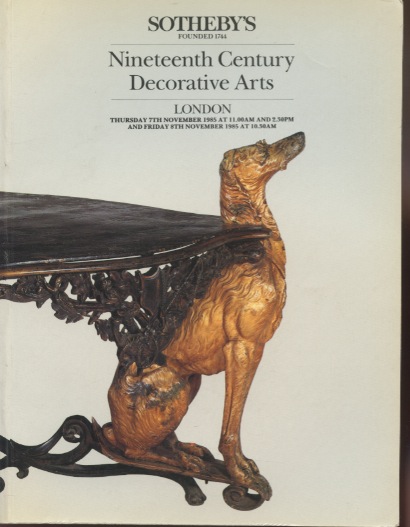 Sothebys 1985 19th Century Decorative Arts