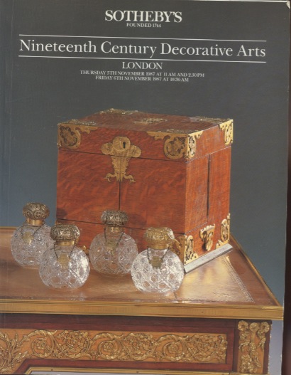 Sothebys 1987 Nineteenth Century Decorative Arts