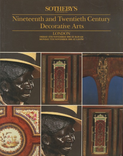 Sothebys 1988 19th & 20th Century Decorative Arts