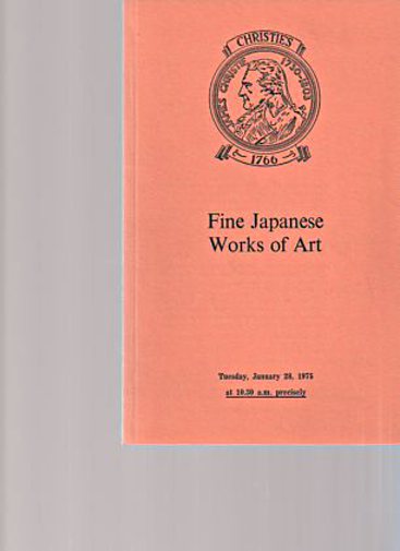 Christies January 1975 Fine Japanese Works of Art