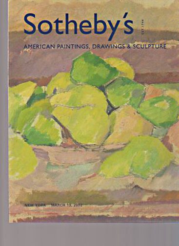 Sothebys 2002 American Paintings, Drawings & Sculpture