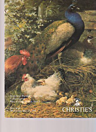 Christies 1991 American Paintings Collection of G Arden Part I