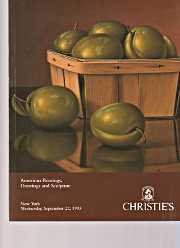 Christies 1993 American Paintings, Drawings, Sculpture
