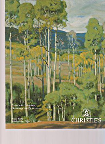 Christies March 1994 American Paintings, Drawings & Sculpture