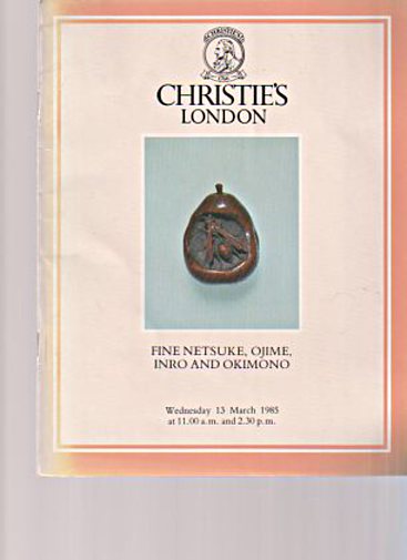Christies 1985 Fine Netsuke, Ojime, Inro and Okimono