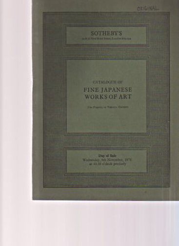 Sothebys 1978 Fine Japanese Works of Art