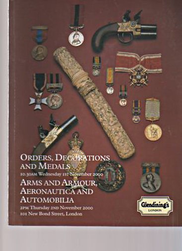 Glendinings November 2000 Orders,Decorations, Medals, Arms & Armour